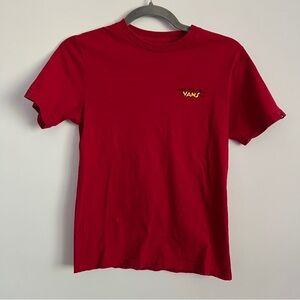 Disney Vans Off The Wall Mickey Mouse Red T-Shirt-Kids Size 4/Small